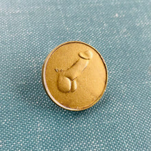 Load image into Gallery viewer, READY TO SHIP Peep Show Token Pin made from Vintage Peep Show Tokens
