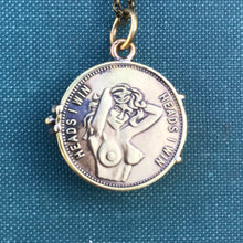 Load image into Gallery viewer, READY TO SHIP! Heads I Win / Tails You Lose Peep Show Token Locket
