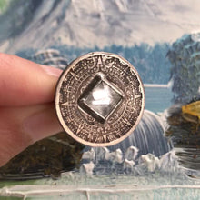 Load and play video in Gallery viewer, Quartz Pyramid / 1945 Mexico Ten Centavos Ring

