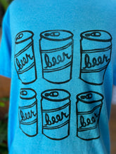 Load image into Gallery viewer, Beer Shirt! Handprinted Linocut Tee Shirt
