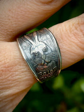 Load image into Gallery viewer, Peter Rabbit Spoon Ring ONE OF A KIND
