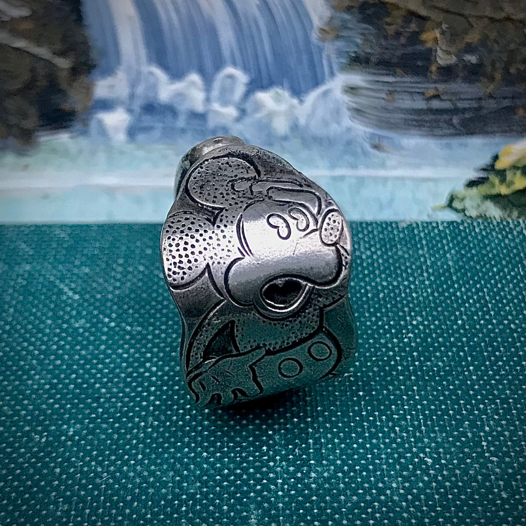 Mickey Mouse (Worried) Spoon Ring, Size 8.5.